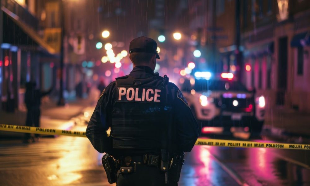 An officer with a broken finger